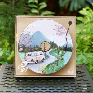 Hộp Quà Đĩa Nhạc - Hộp 04 loại (03 Trà Hạt, 01 Cà Phê Phin)